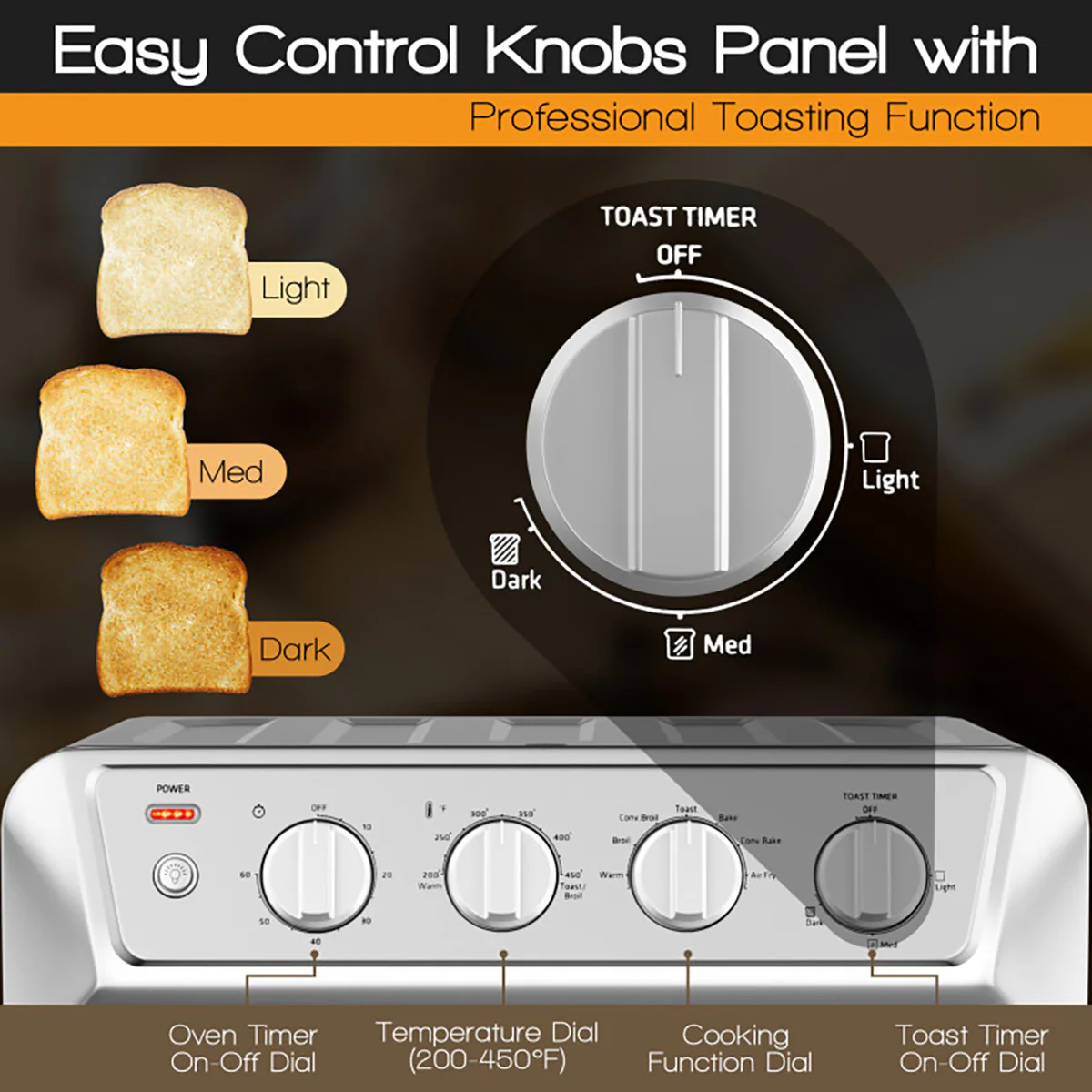 7-in-1 Professional Convection Air Fryer Toaster Oven - Image 6