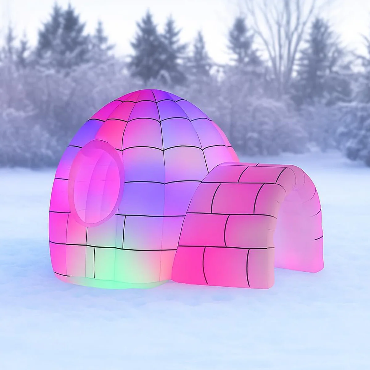 8' Color Changing Inflatable Igloo