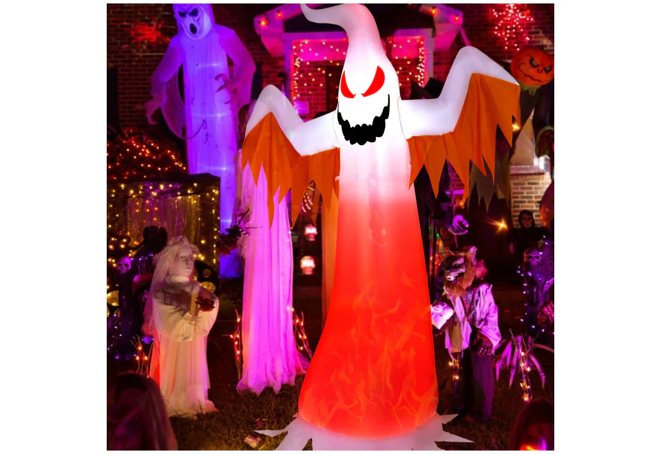 8-Ft. Inflatable Halloween Ghost - Image 5