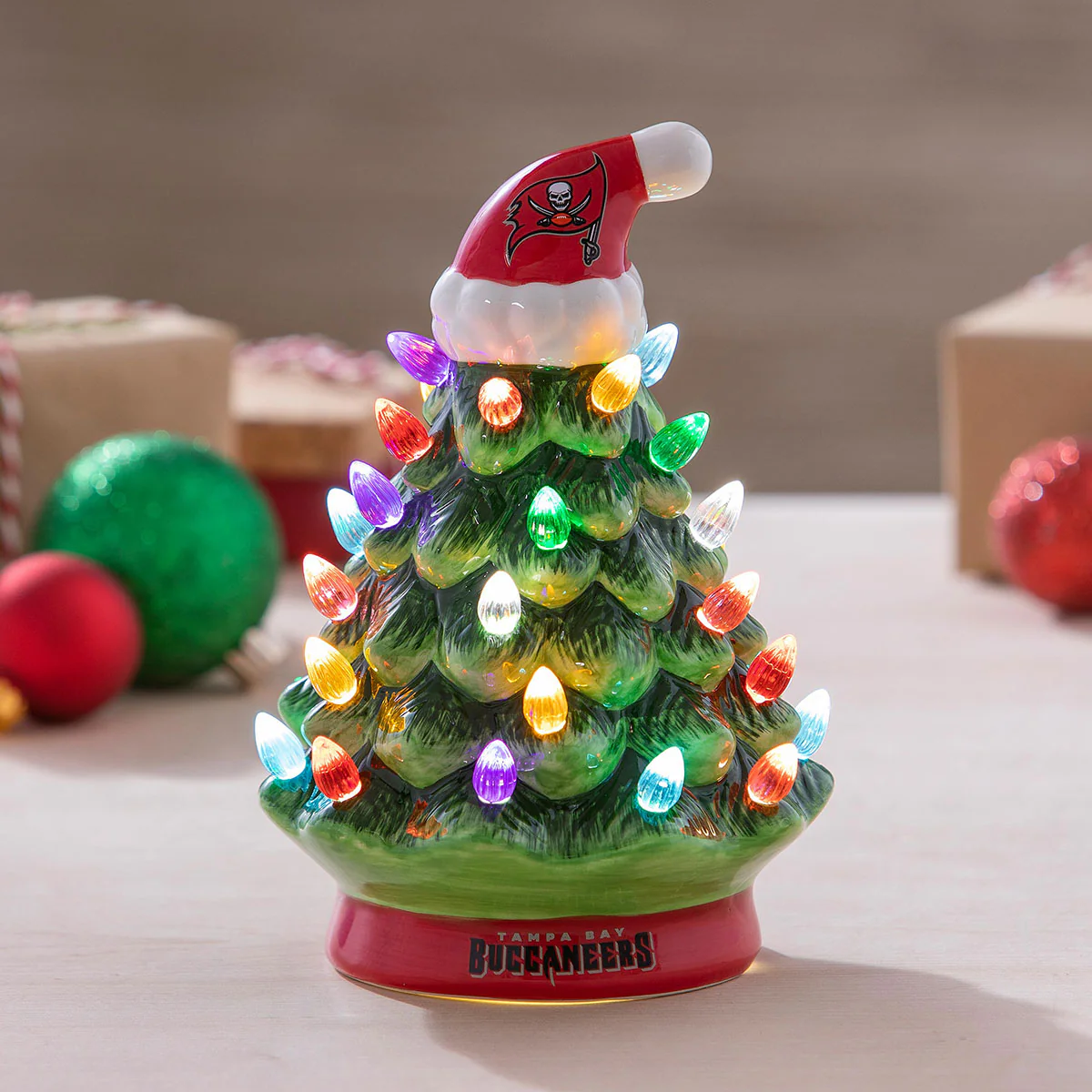 8'' NFL LED Ceramic Christmas Tree - Image 10