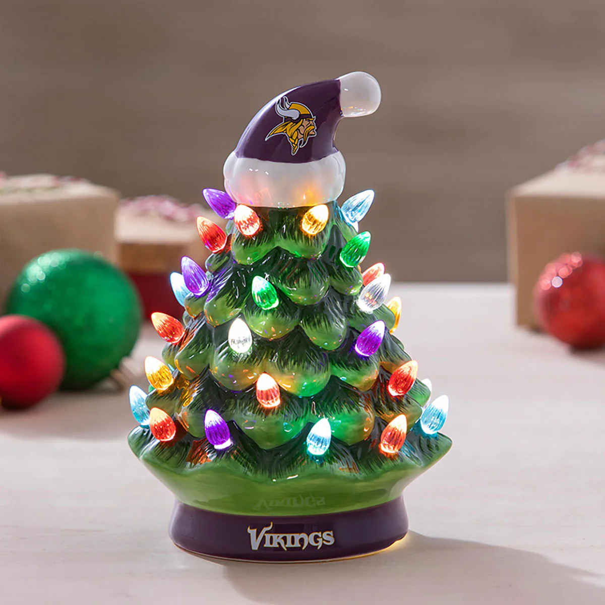 8'' NFL LED Ceramic Christmas Tree - Image 28