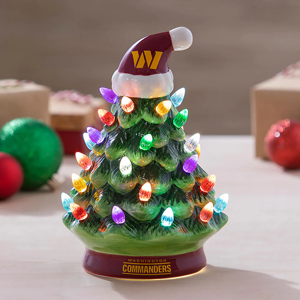 8'' NFL LED Ceramic Christmas Tree - Image 6