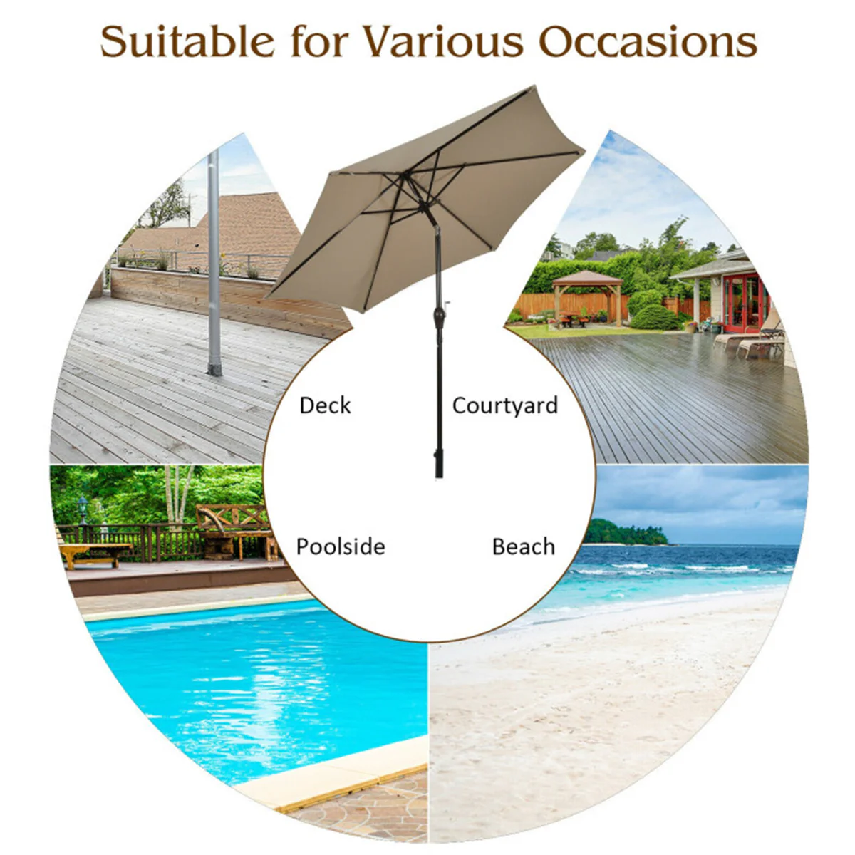 9' Market Patio Table Umbrella - Image 33