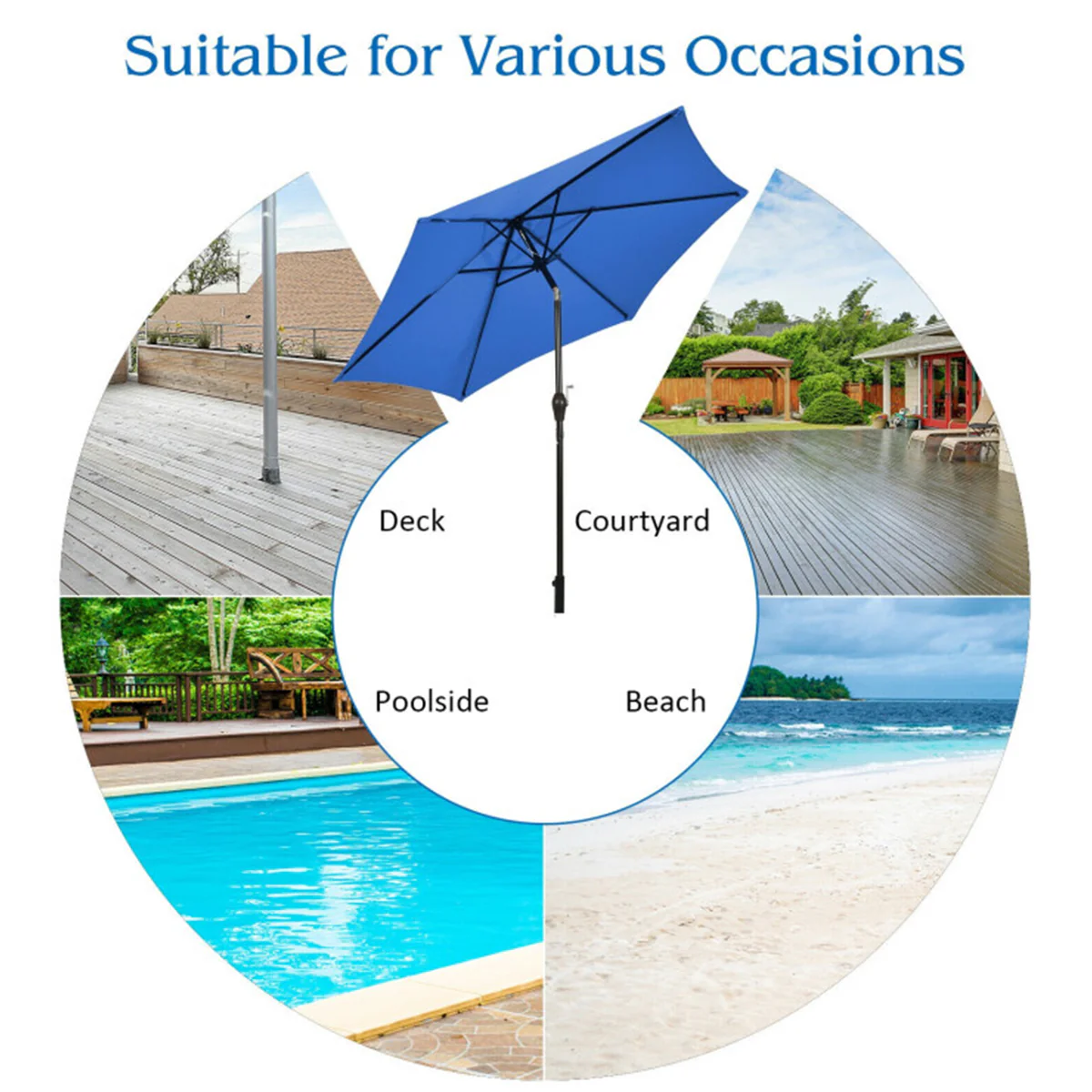 9' Market Patio Table Umbrella - Image 7