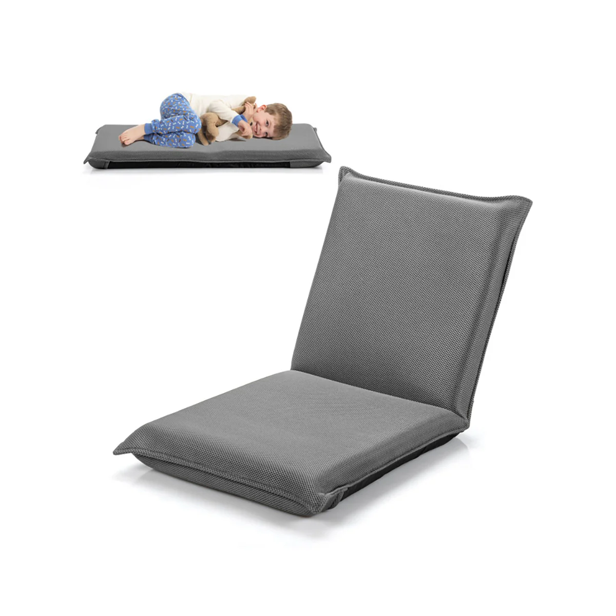 Adjustable 6-Position Folding Floor Chair - Image 27