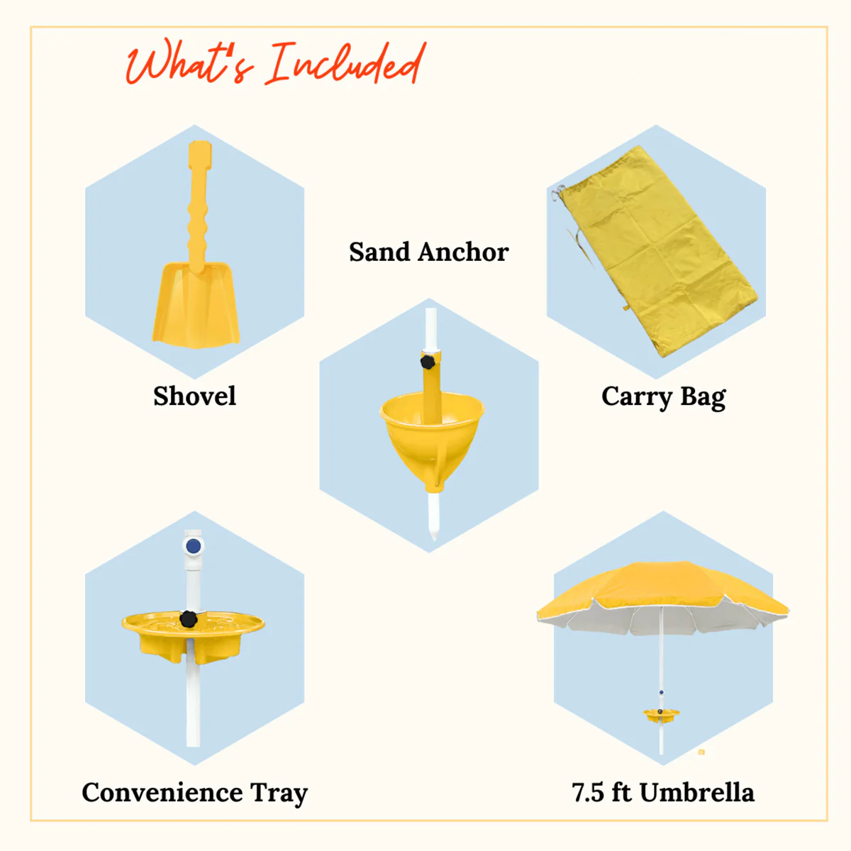 All-in-One Anchor Table Beach Umbrella - Image 22