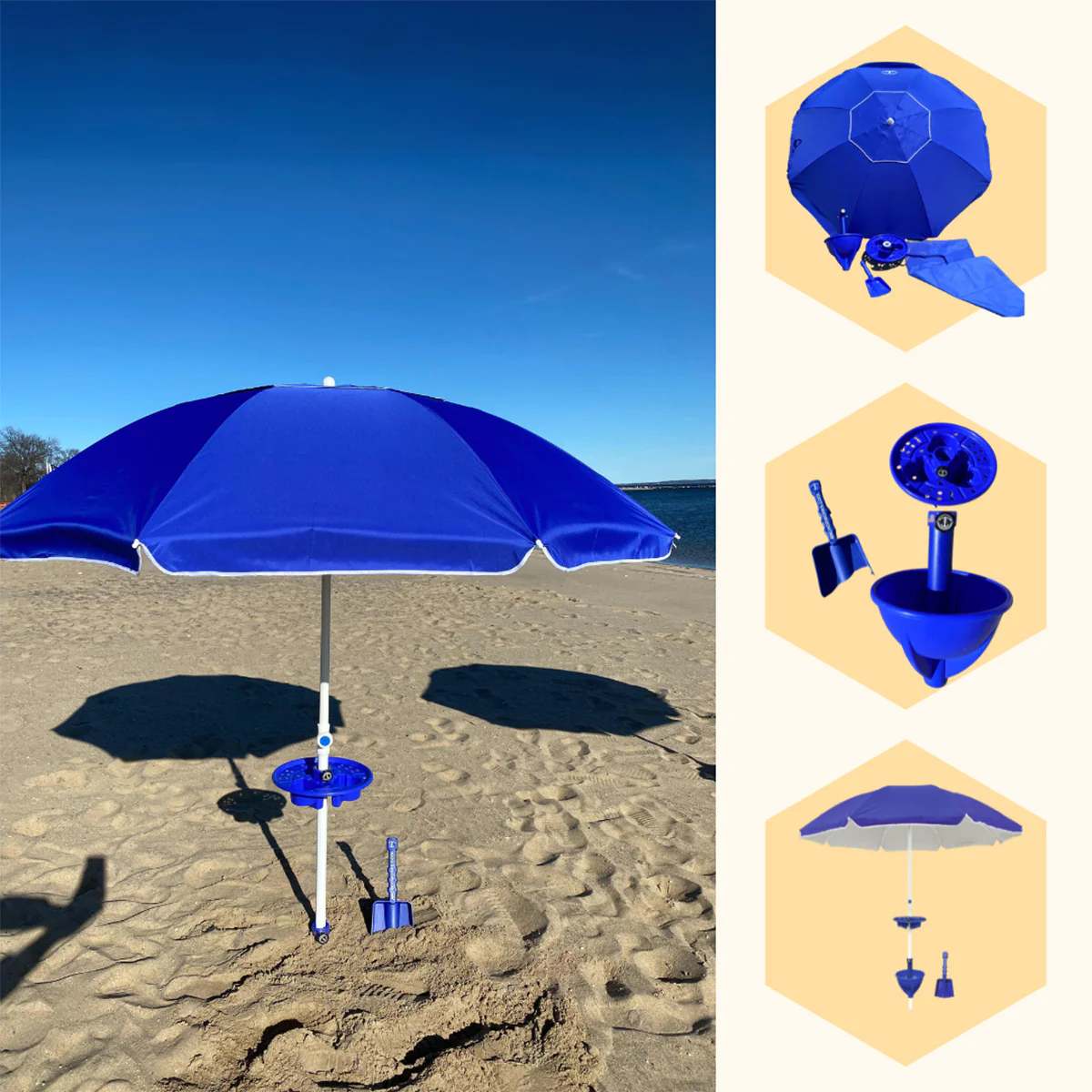 All-in-One Anchor Table Beach Umbrella - Image 33