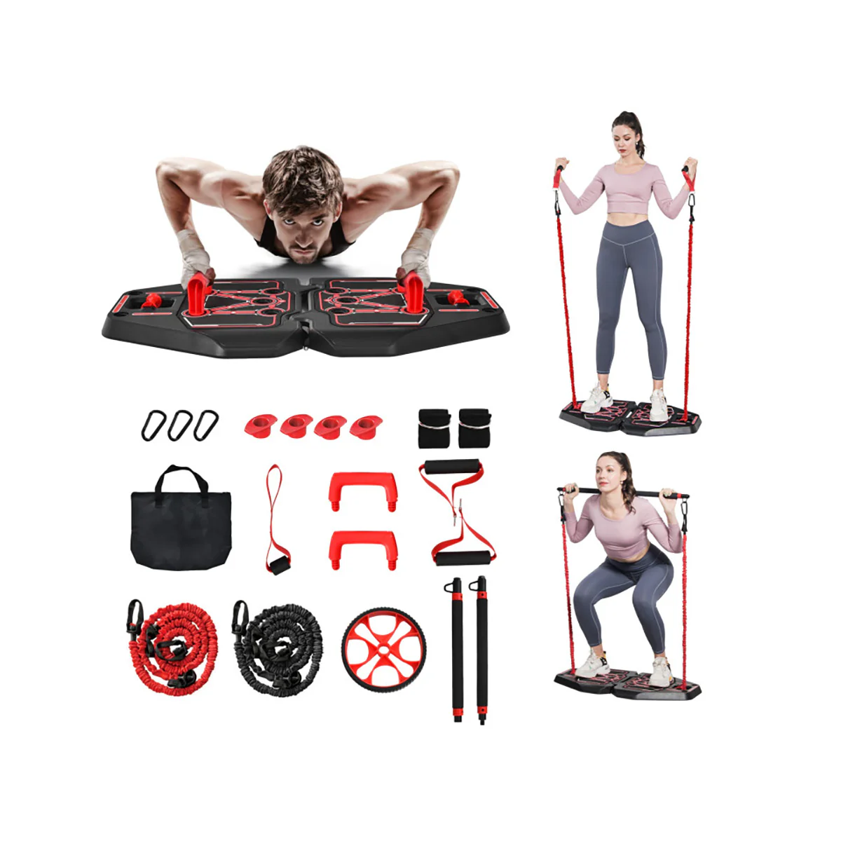 All-in-One Portable Pushup Board Home Gym - Image 2