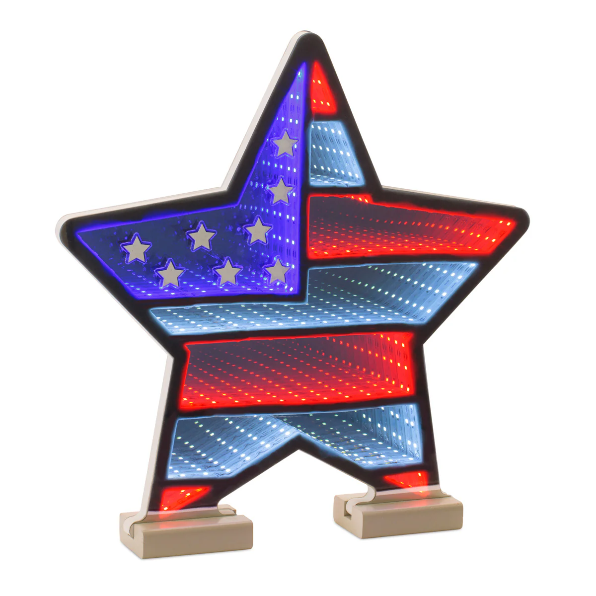 American Flag Star LED Infinity Light - Image 2