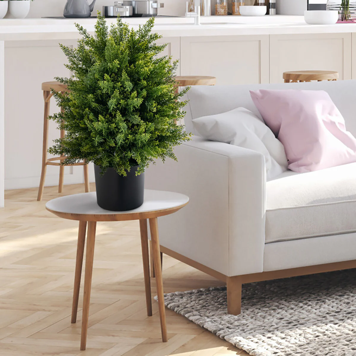 Artificial Cedar Topiary Ball Trees (Set of 2) - Image 10