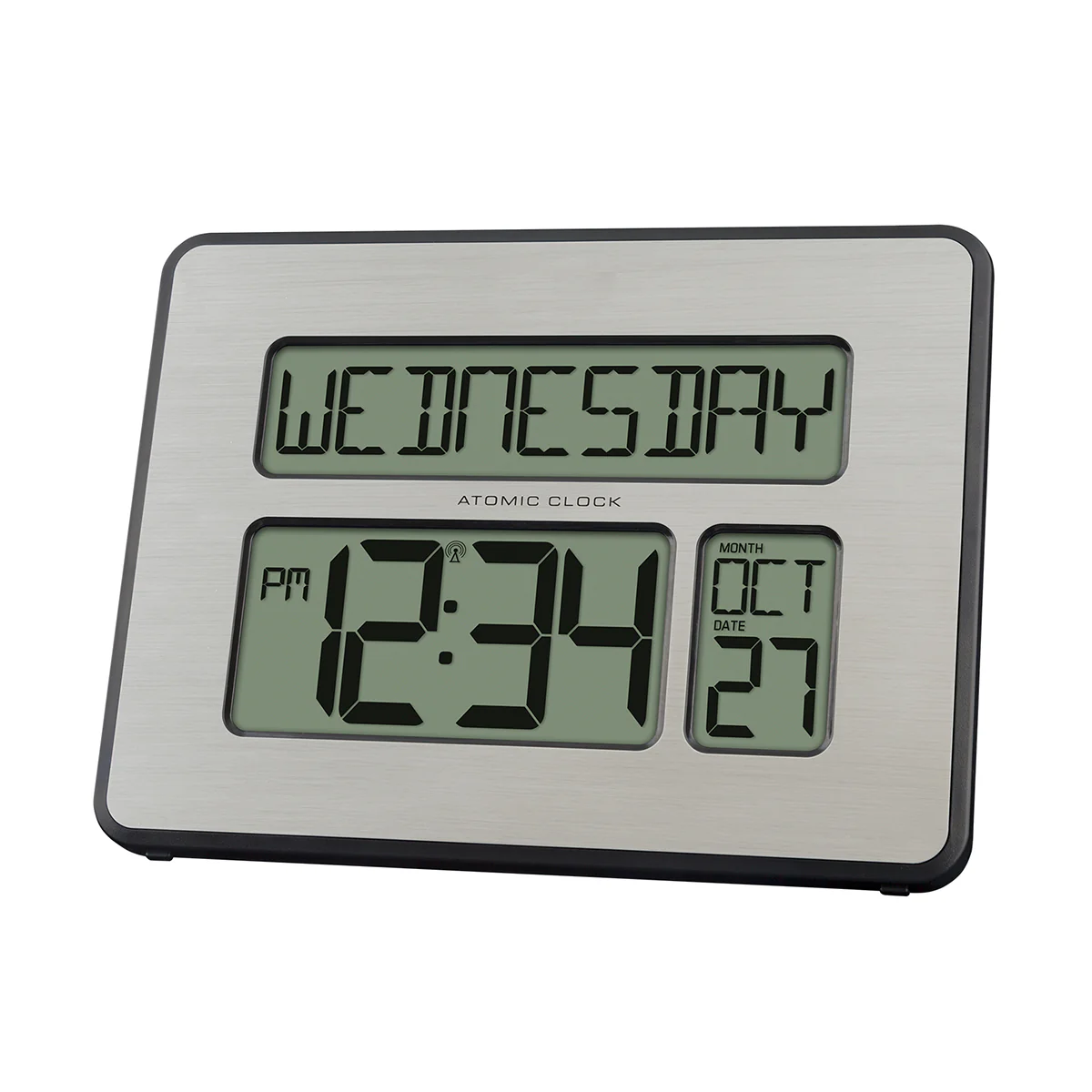Atomic Digital Wall Clock w/White Backlight - Image 4