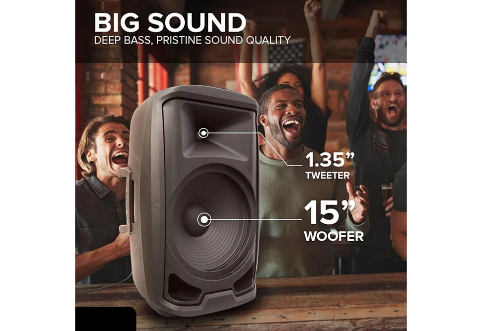Beat-Synced LED Loudspeaker With Stand