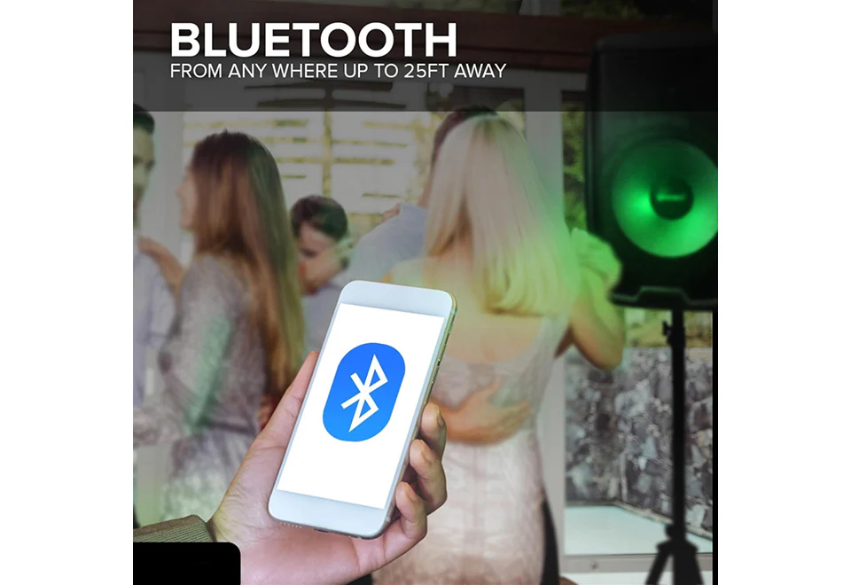 Beat-Synced LED Loudspeaker With Stand - Image 4