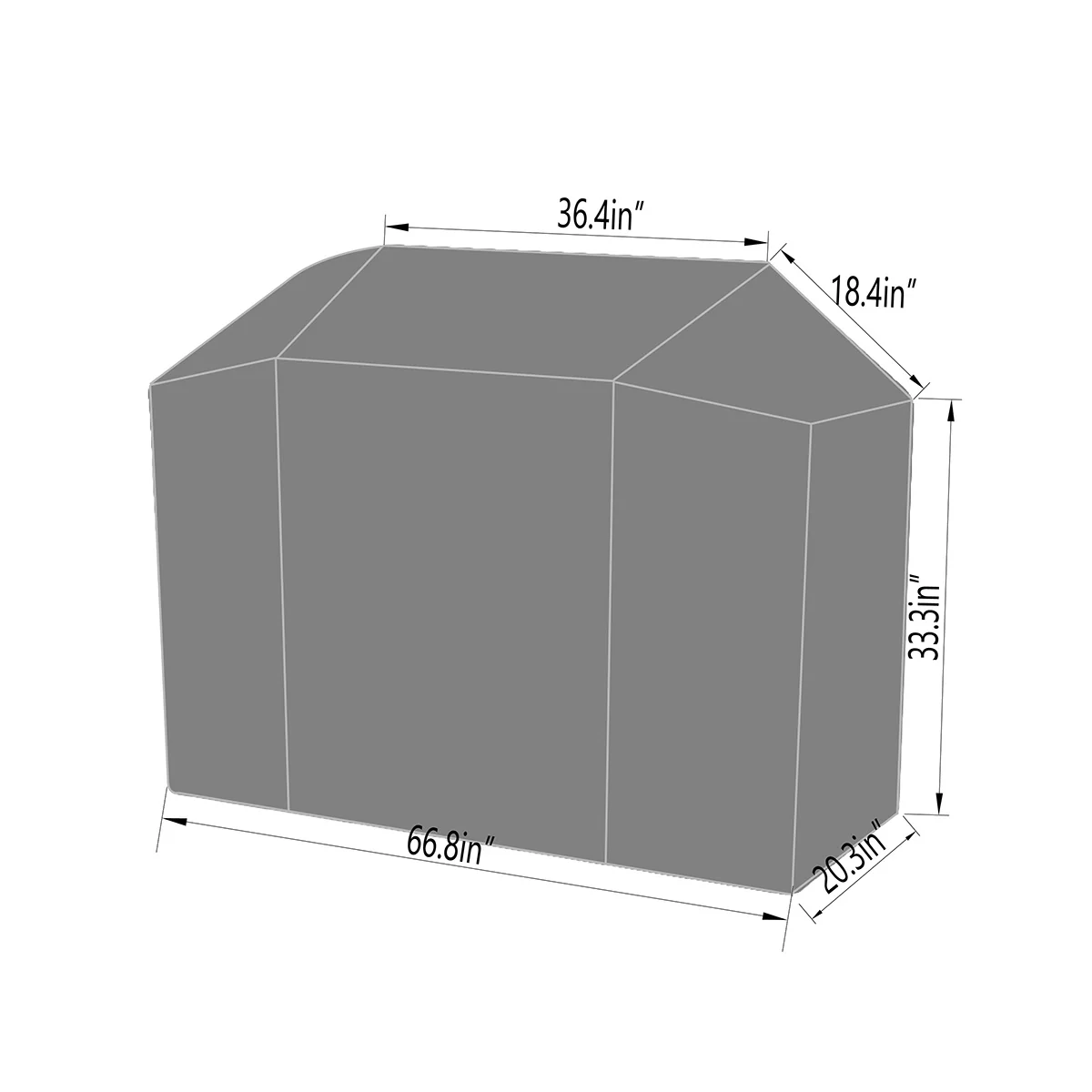 Black Grill Cover for 640 sq. in. Smart Grill - Image 2