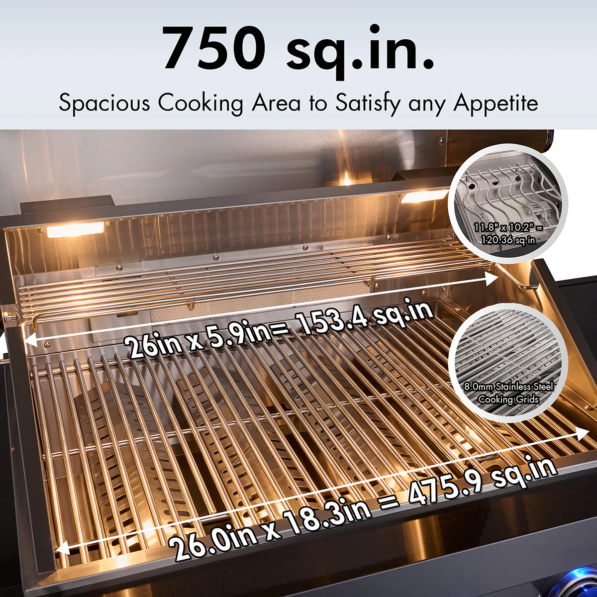 Black Stainless Steel Outdoor Grill Island - Image 5