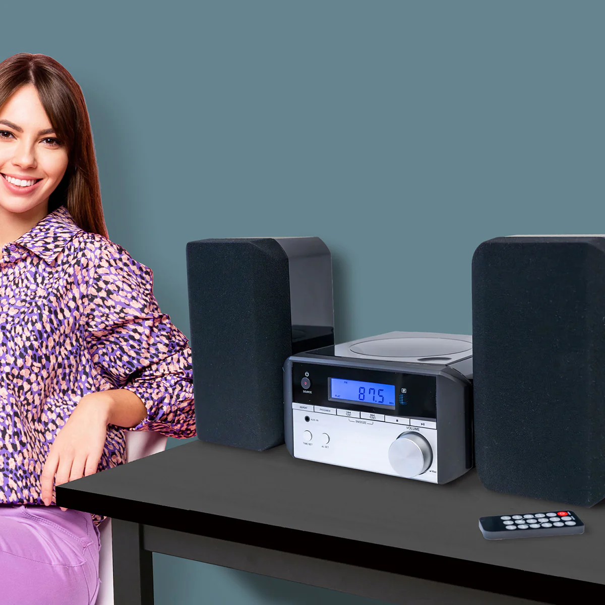 Bluetooth CD Micro System with FM Radio