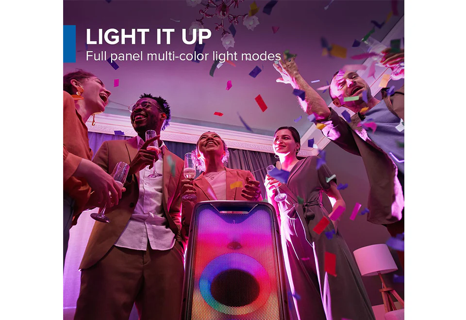 Bluetooth Party Speaker with LED Lights - Image 2