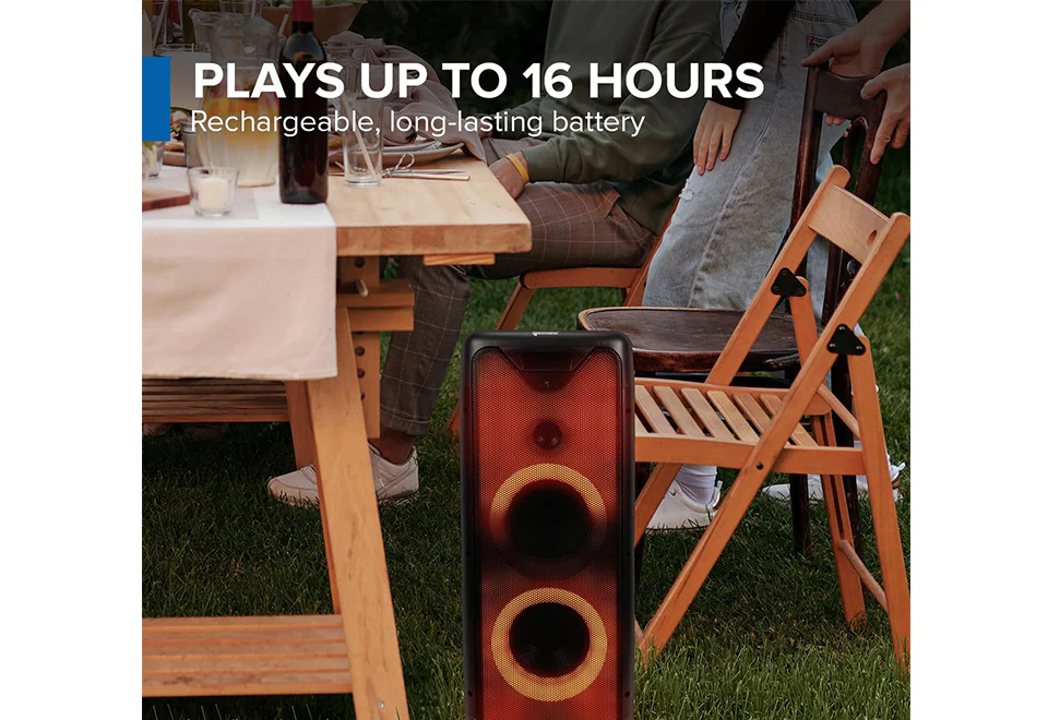 Bluetooth Party Speaker with LED Lights - Image 4