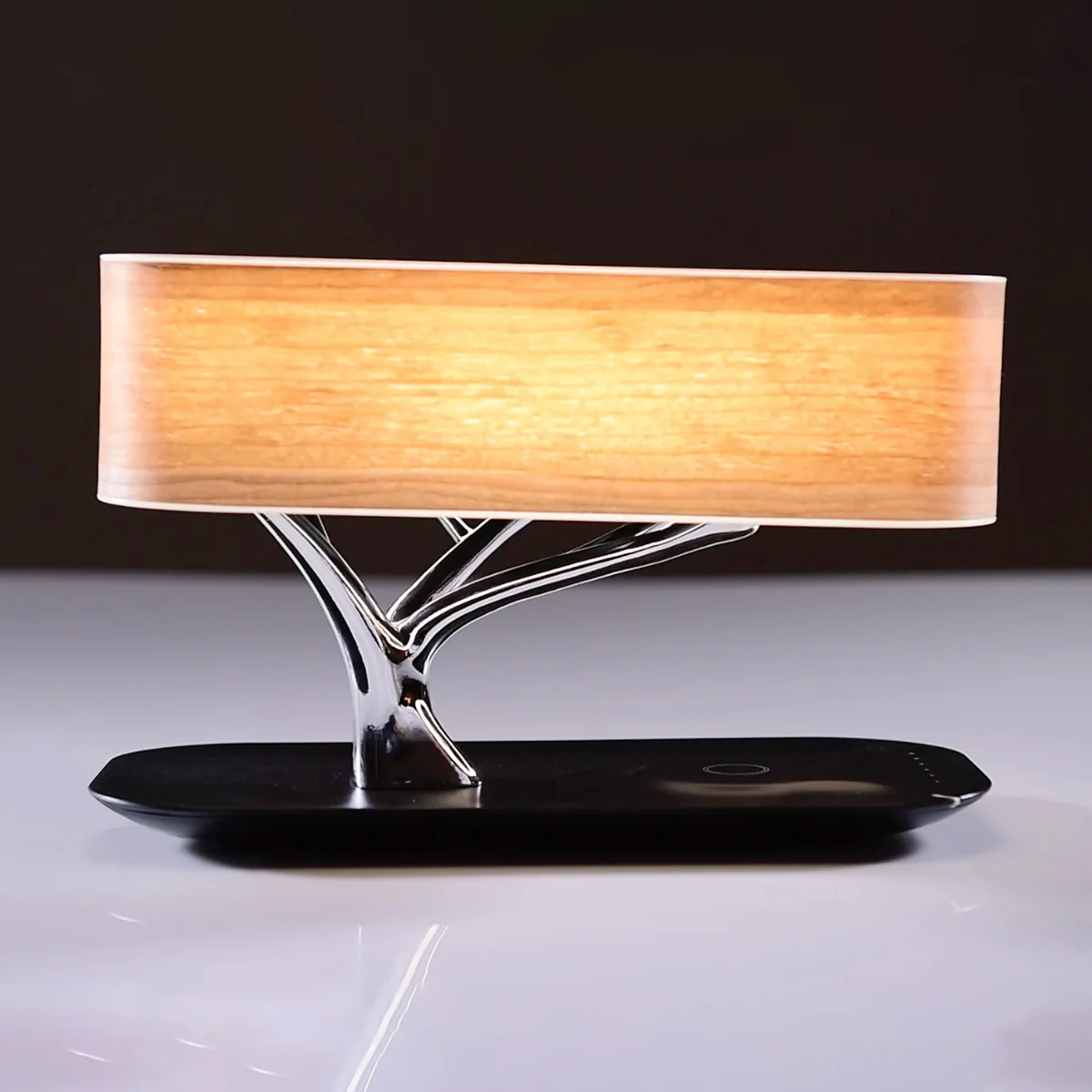 Bonsai Bluetooth Speaker Lamp with Wireless Charging Pad by Sharper Image - Image 5
