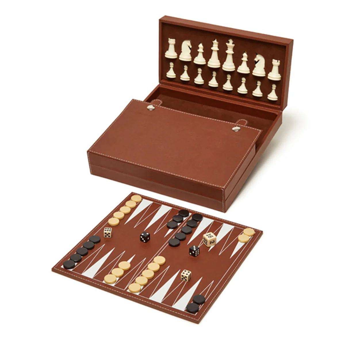 Brouk & Co Bryson Backgammon and Chess Set - Image 4