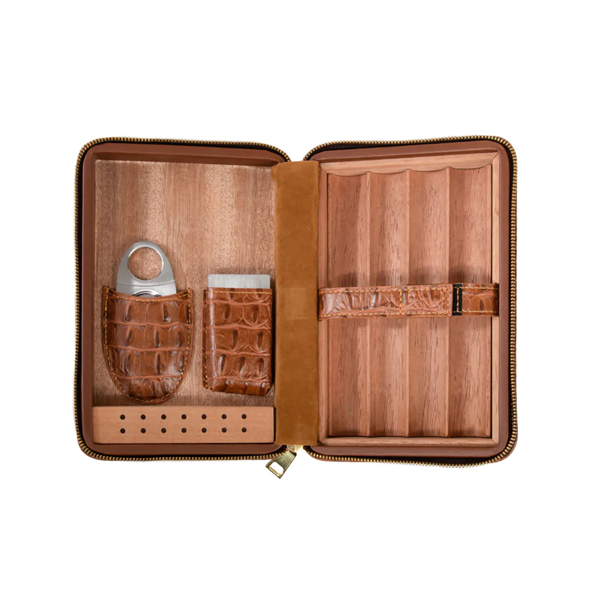 Brouk & Co Cain Croc Cigar Travel Case - Image 4