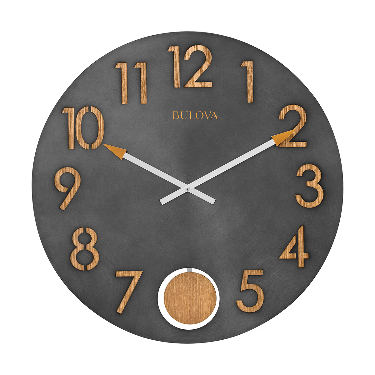 Bulova Flatiron Metal Wall Clock - Image 2