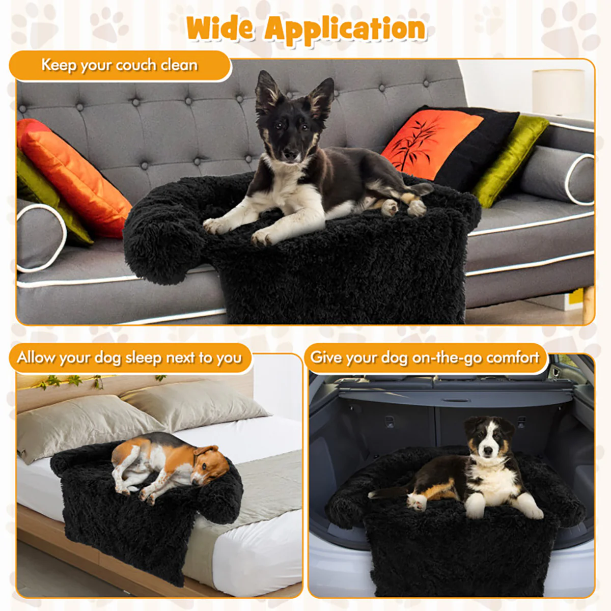 Calming Dog Couch Bed with Anti-Slip Bottom - Image 13