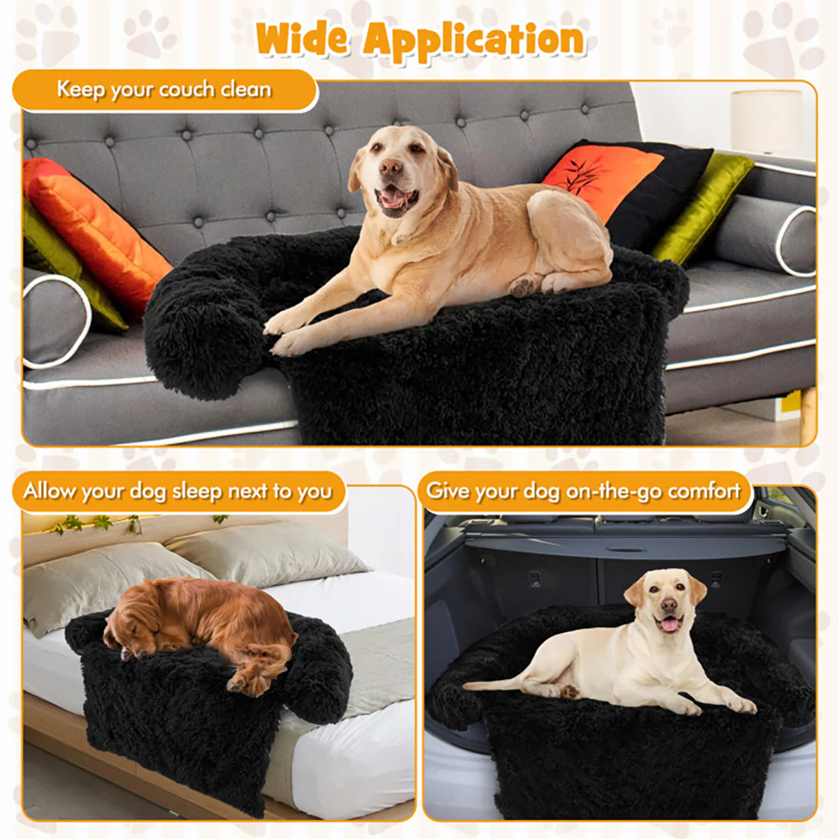 Calming Dog Couch Bed with Anti-Slip Bottom - Image 18