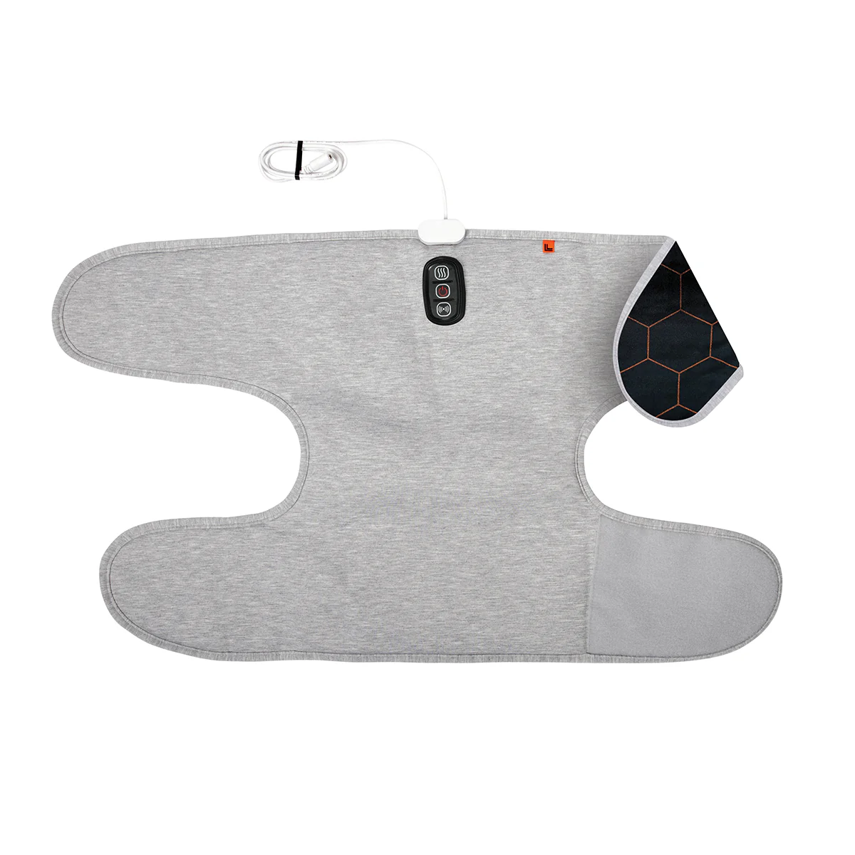 Calming Heat™ Charcoal + Copper Infused Massaging Knee Wrap by Sharper Image - Image 9