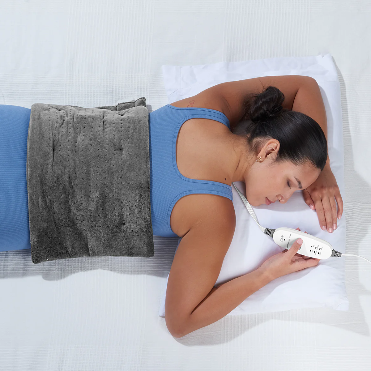 Calming Heat™ Massaging Weighted Heating Pad by Sharper Image