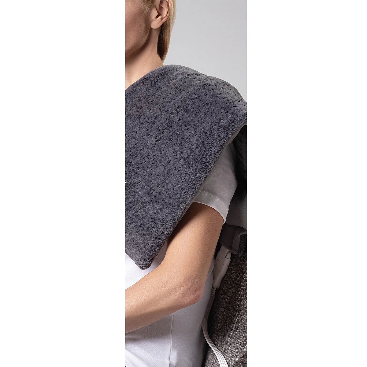 Calming Heat™ Massaging Weighted Heating Pad by Sharper Image - Image 4