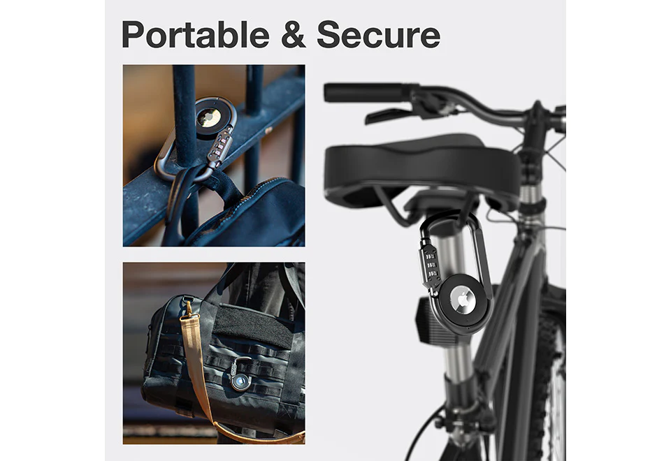 Carabiner AirTag Combination Lock - Image 2