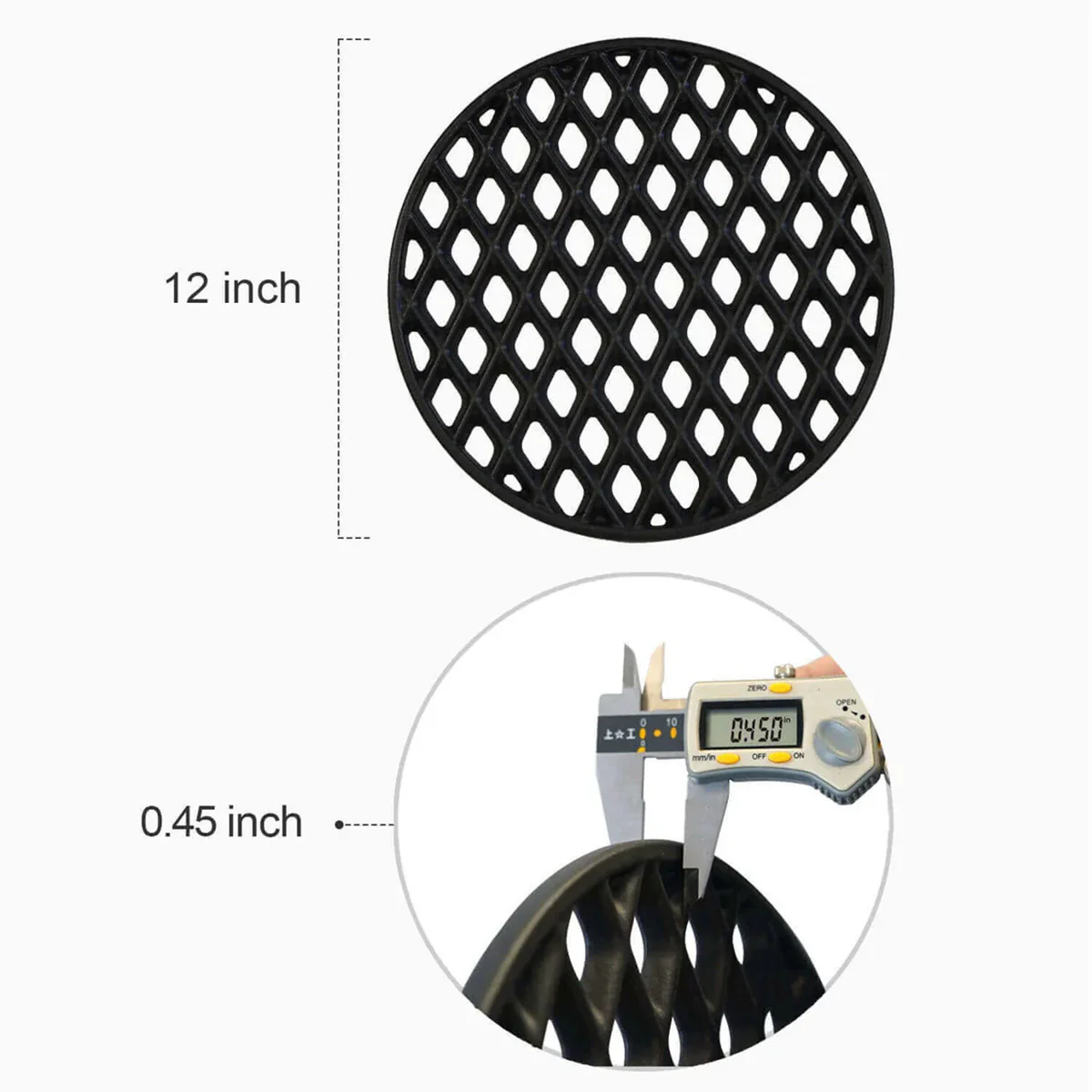 Cast Iron Diamond Grid for Infrared Smart Grill - Image 5