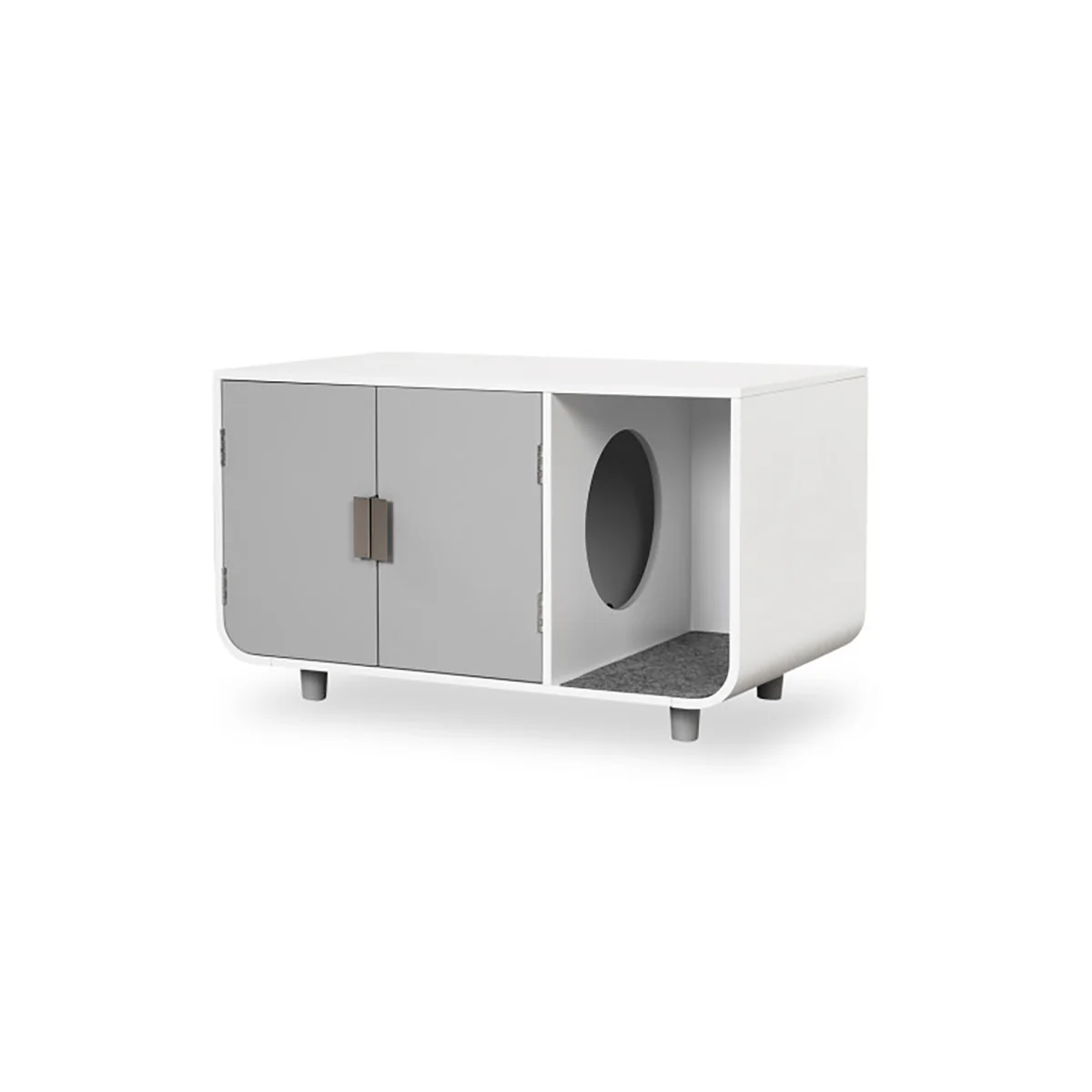 Cat Litter Box Enclosure with Removable Mat - Image 10