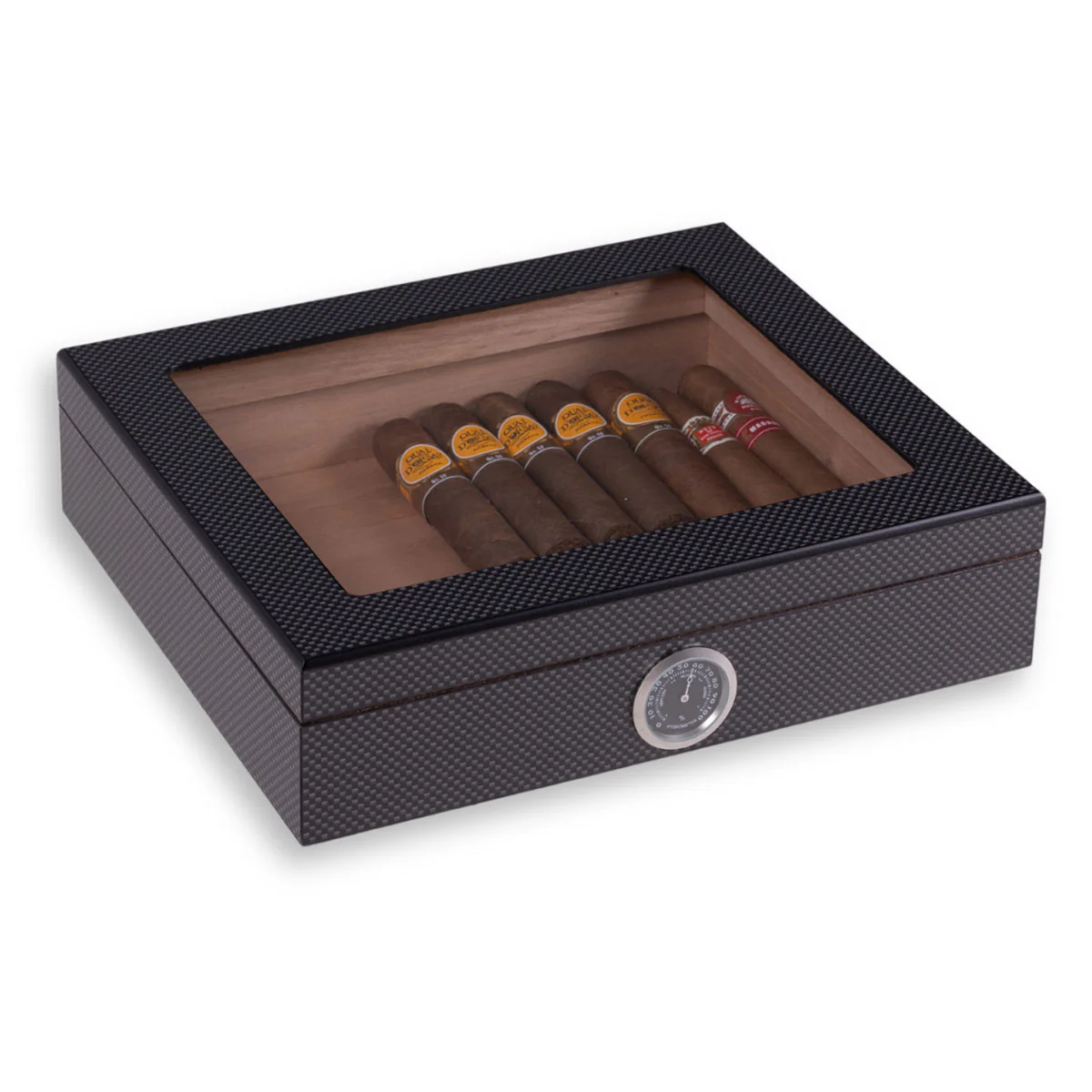 Cedar-Lined Humidor with Hygrometer - Image 3