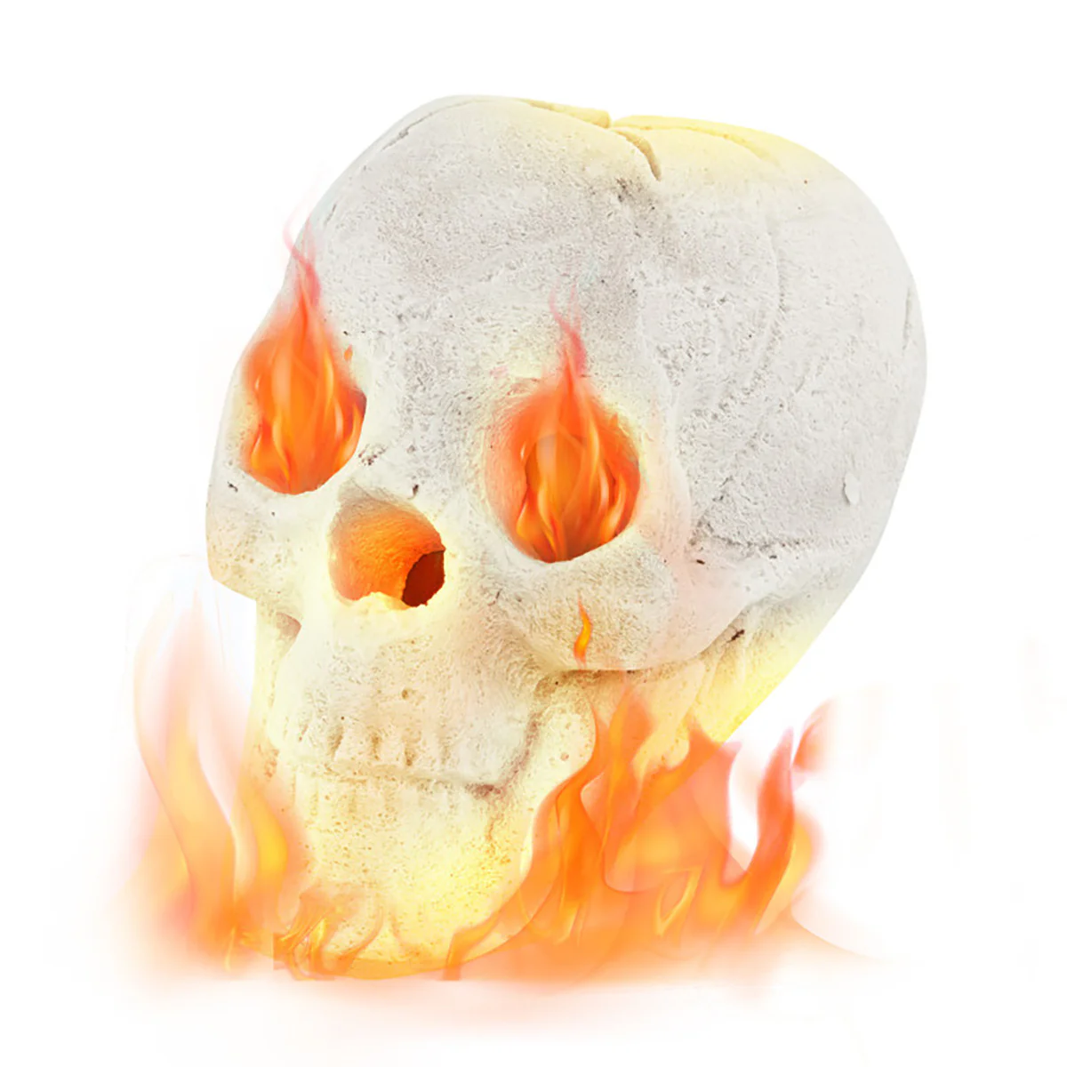 Ceramic Fireproof Fire Pit Skull - Image 3