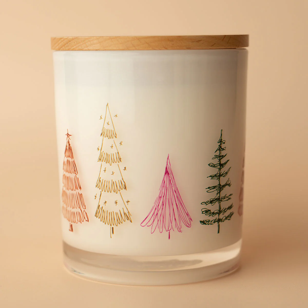 Christmas Printed Candle - Festive Tree Wrap - Image 5