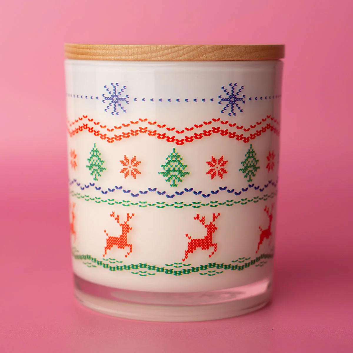 Christmas Printed Candle - Ugly Sweater Wrap - Image 3