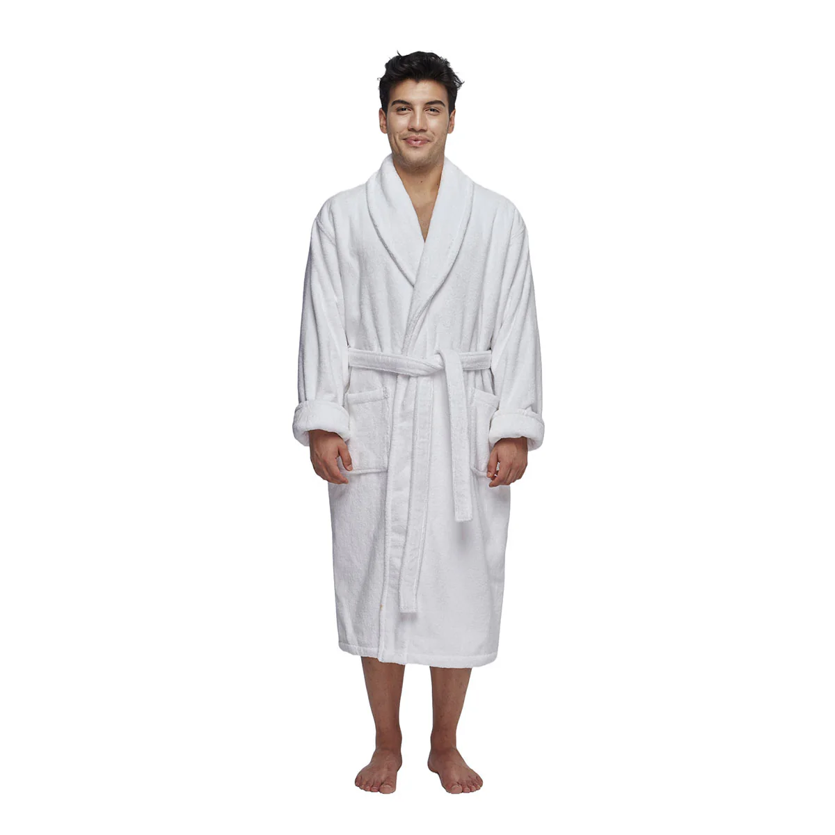 Unisex Classic Turkish Cotton Bathrobe - Image 8