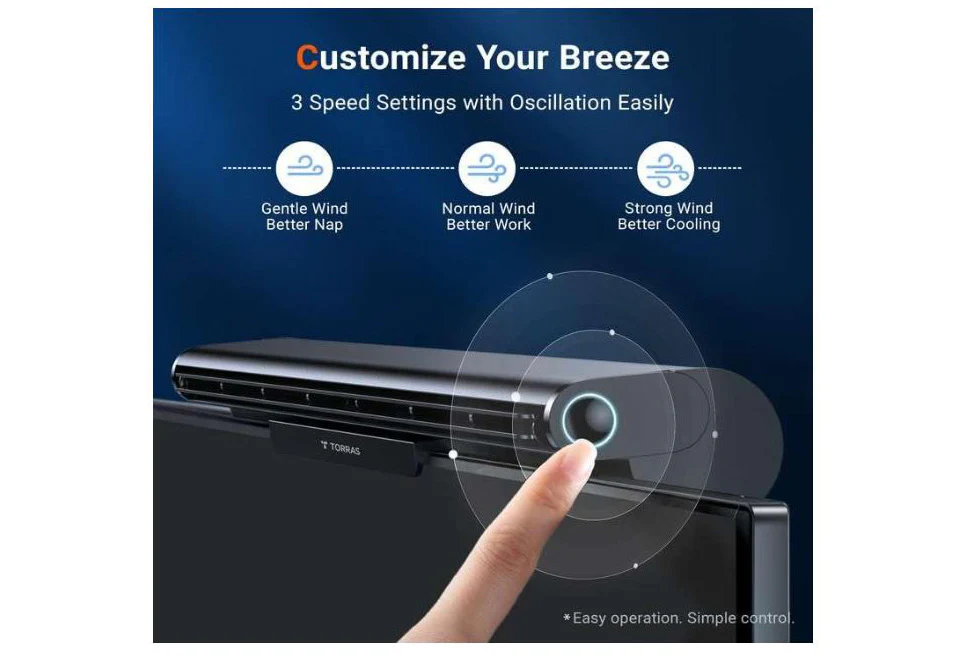 Clip on Computer Monitor Fan - Image 3