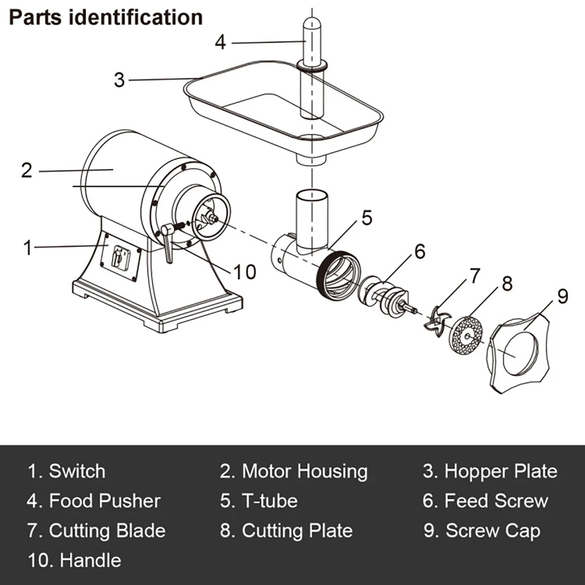 Commercial Grade Heavy Duty Meat Grinder - Image 7