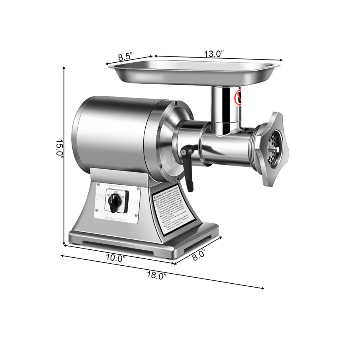 Commercial Grade Heavy Duty Meat Grinder - Image 8