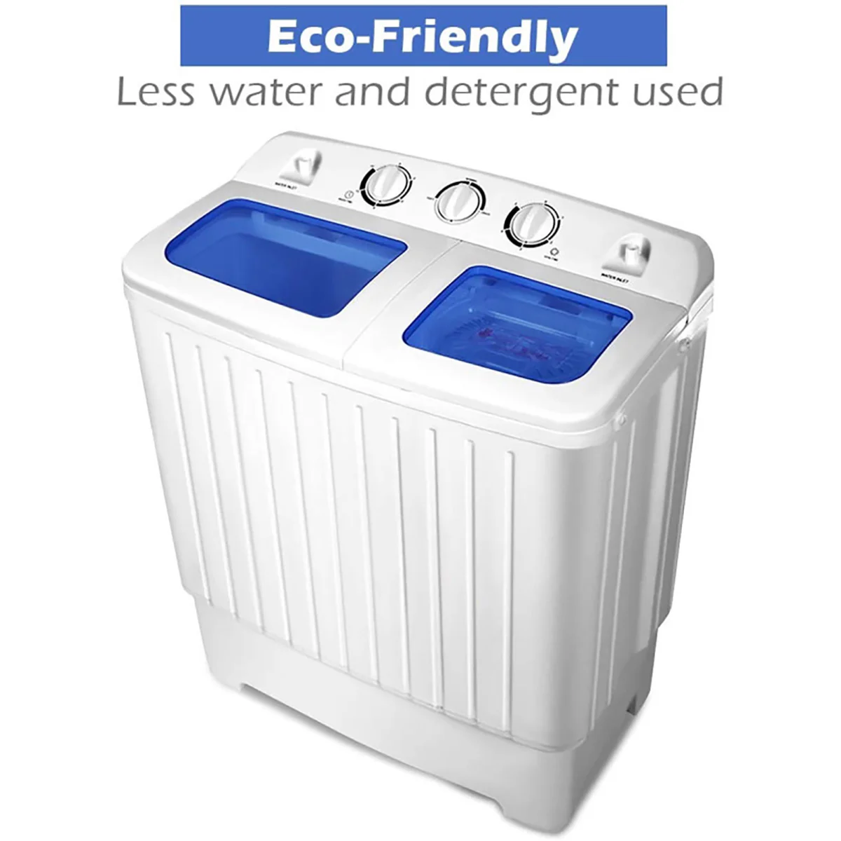 Compact Twin Tub Washing Machine Spin Dryer - Image 4