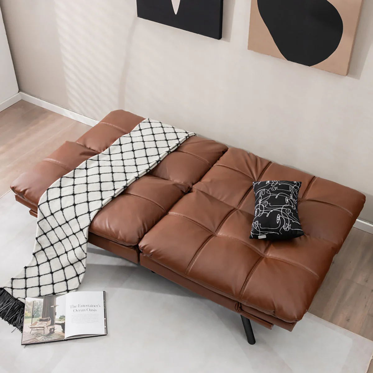 Convertible Memory Foam Futon Sofa Bed - Image 20