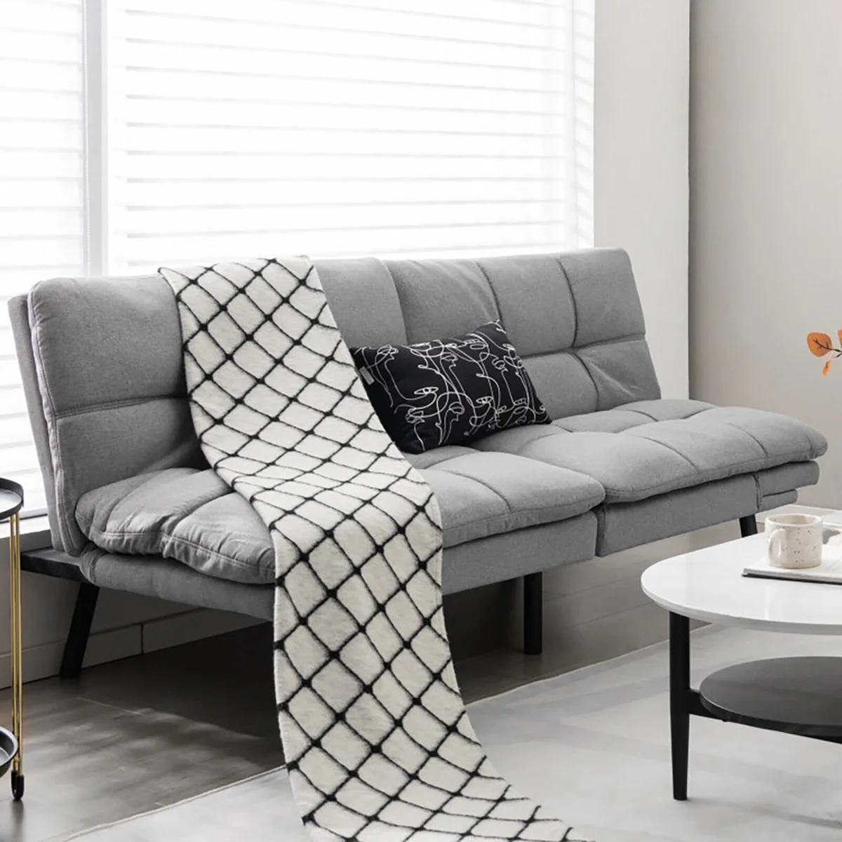 Convertible Memory Foam Futon Sofa Bed - Image 26