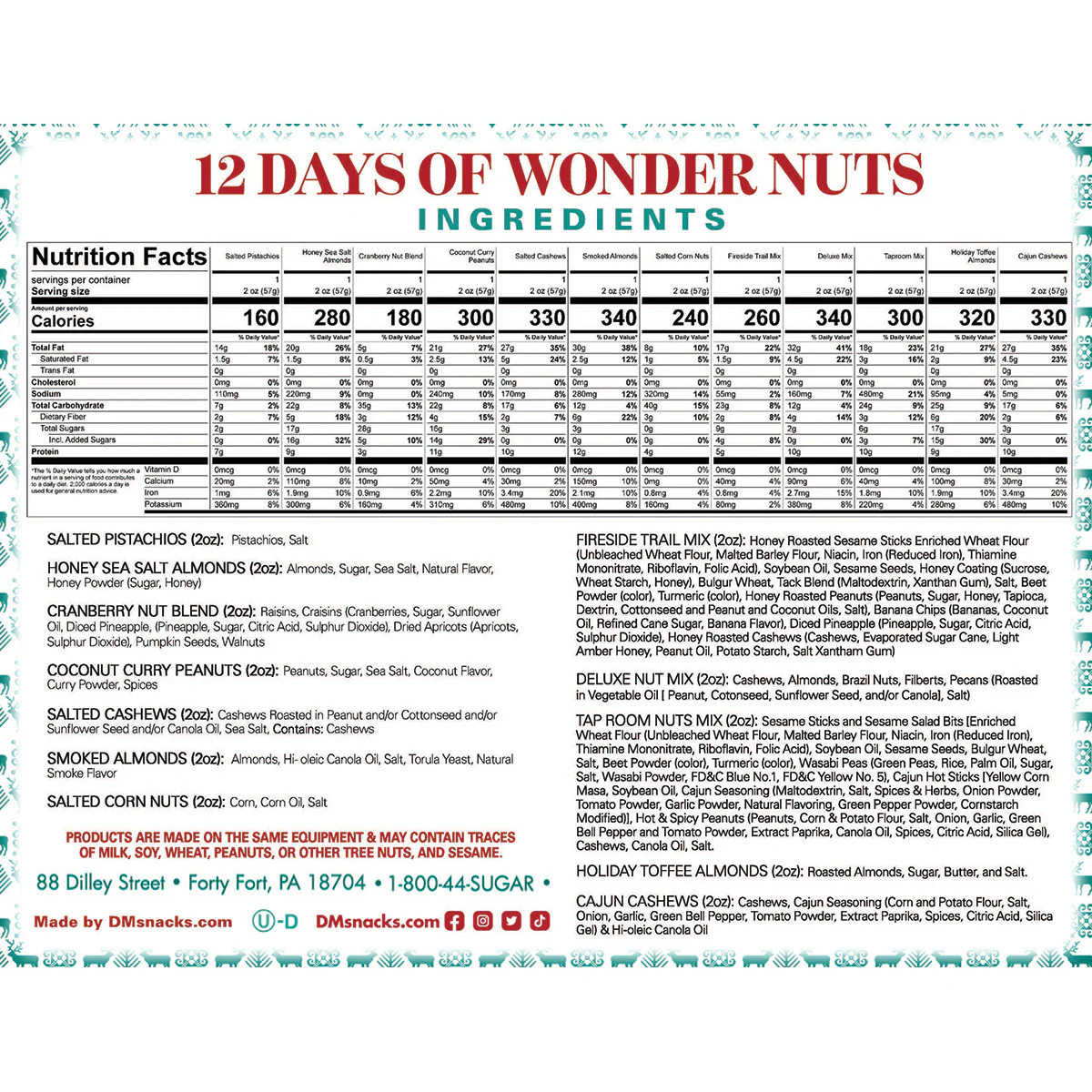 Damn, Man 12 Days of Gourmet Nuts Advent Calendar - Image 7