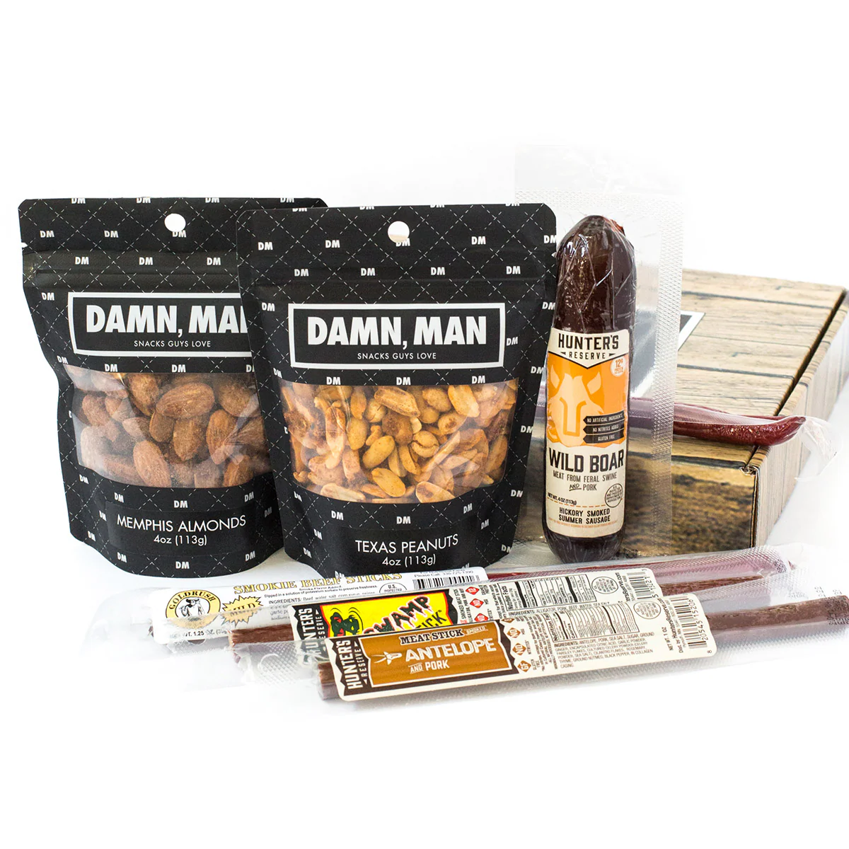Damn, Man Gourmet Nuts and Exotic Meats Box - Image 2