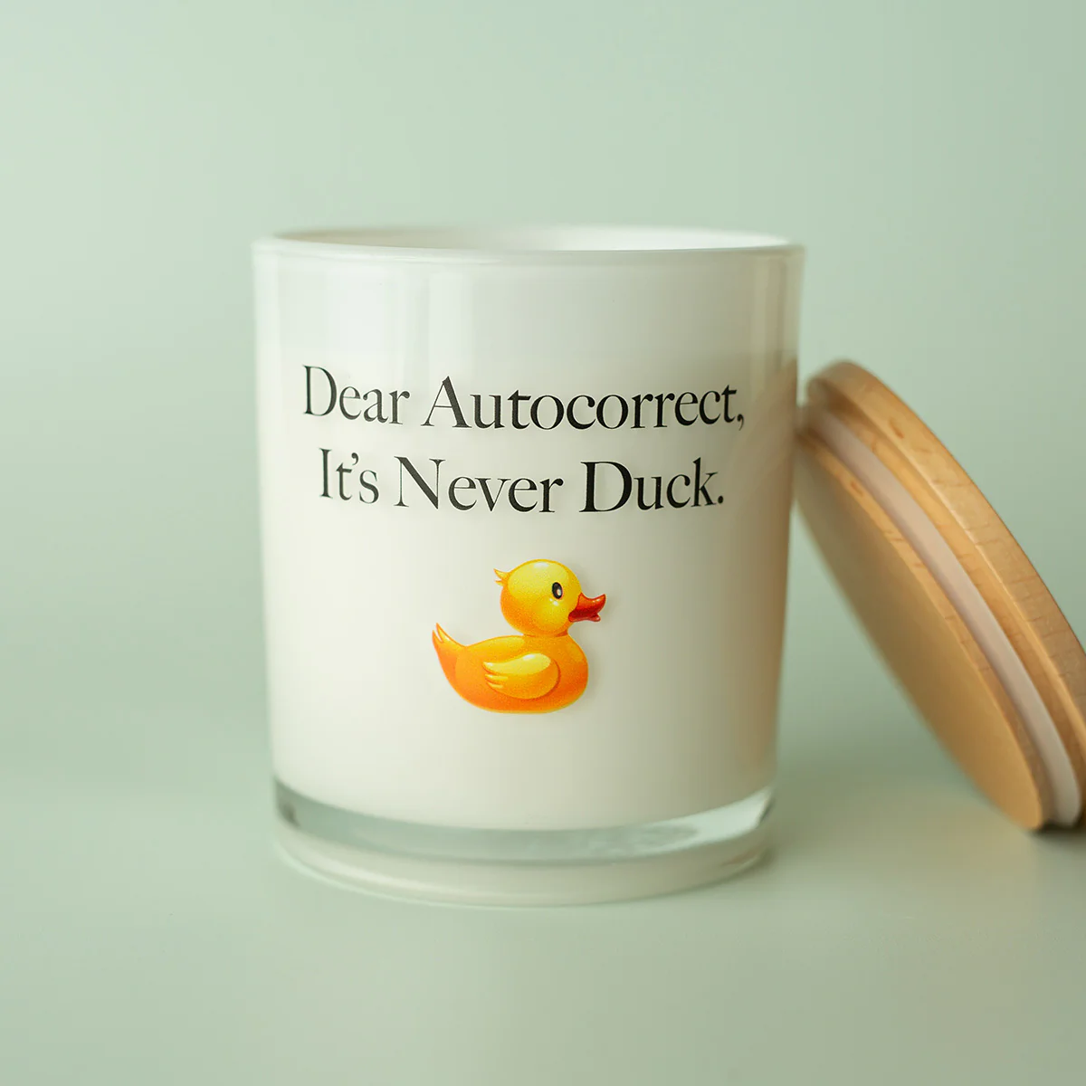 Dear Autocorrect Printed Soy Candle - Image 6