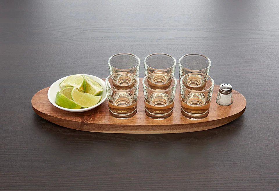Deluxe Shot Glass Tray Set