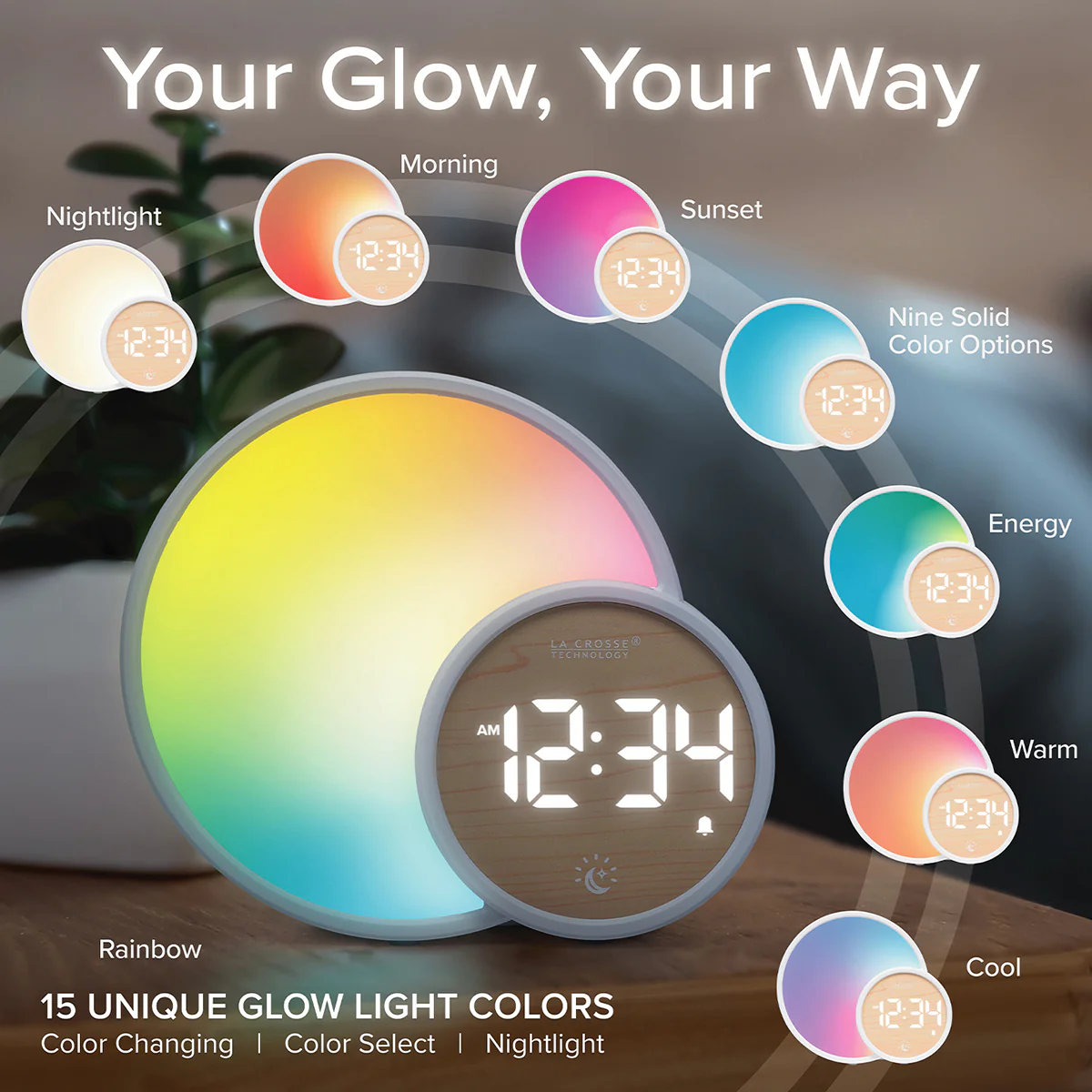 Digital Alarm Clock with Glow Light - Image 2